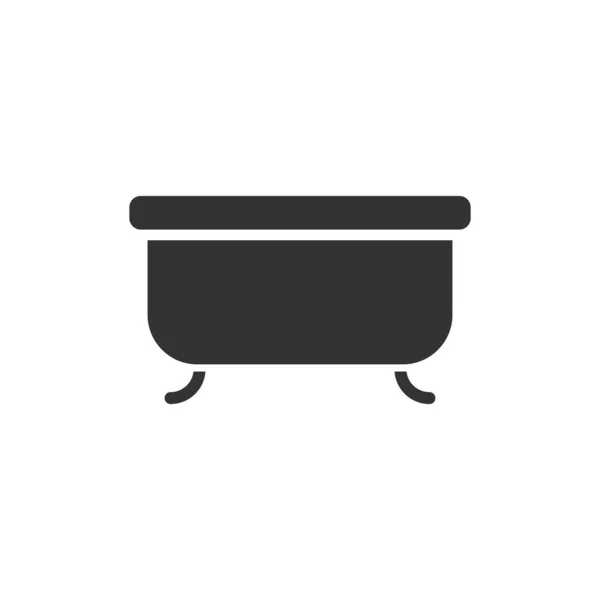 Icono Bañera Símbolo Baño Moderno Simple Vector Icono Para Diseño — Archivo Imágenes Vectoriales