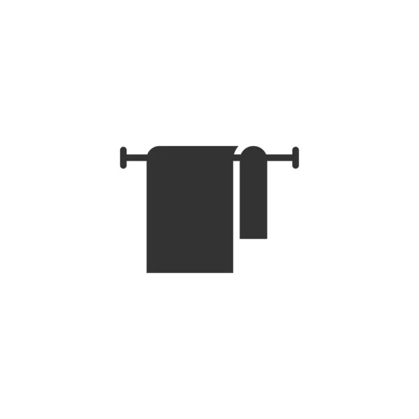 Handduk Ikon Isolerad Vit Bakgrund Handduk Hängare Symbol Modern Enkel — Stock vektor
