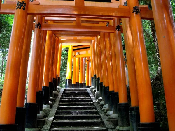 Templo Fuskimi Inari Taisha Quioto Japão — Fotografia de Stock
