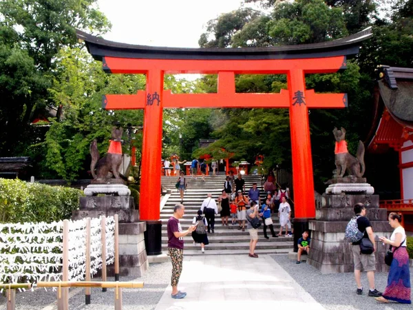 Kyoto Japão Julho 2016 Templo Fushimi Inari Taisha Kyoto Japão — Fotografia de Stock