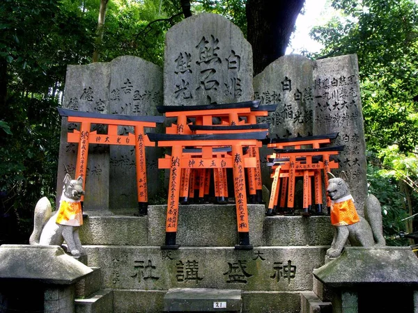 Kjóto Japonsko Července 2016 Chrám Fushimi Inari Taisha Kjóto Japonsko — Stock fotografie
