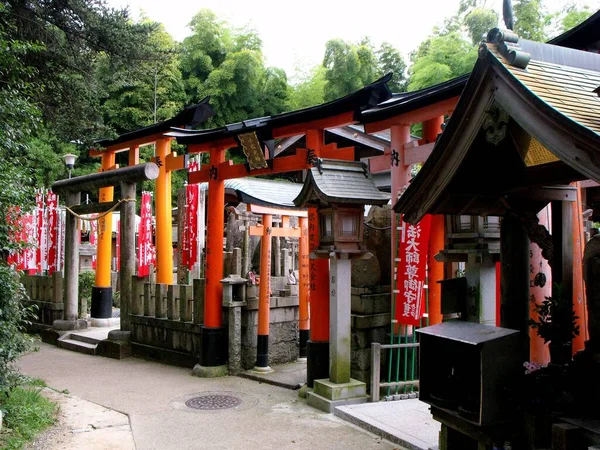 Kjóto Japonsko Července 2016 Chrám Fuskimi Inari Taisha Kjóto Japonsko — Stock fotografie