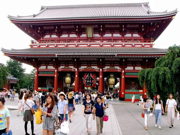 Tokio Japan Juli 2016 Sensoji Tempel Asakusa Viertel Tokio — Stockfoto
