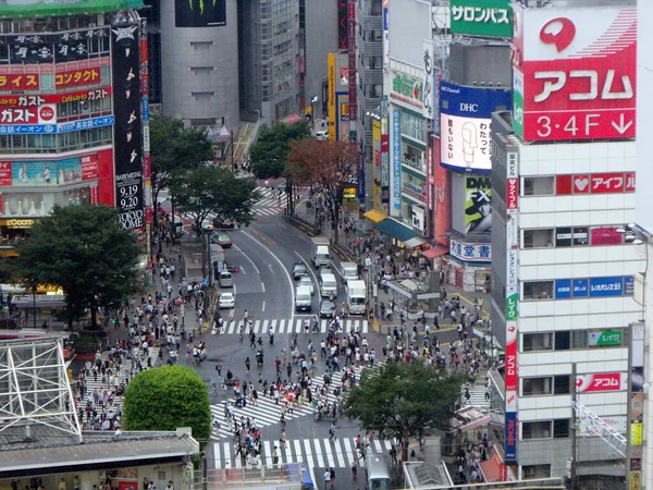 Tokyo Japon Juillet 2016 Célèbre Terminal Shibuya Avec Des Passages — Photo