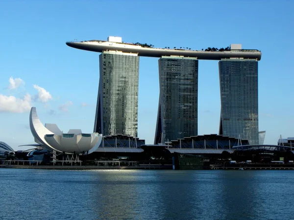 Singapour Mars 2016 Vue Des Trois Tours Structure Qui Forme — Photo