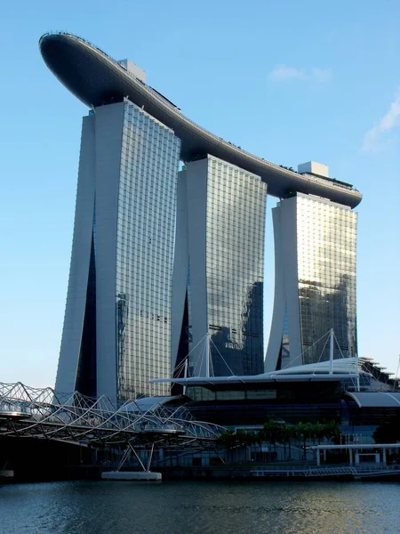 Singapore Maart 2016 Uitzicht Drie Torens Structuur Die Het Terras — Stockfoto