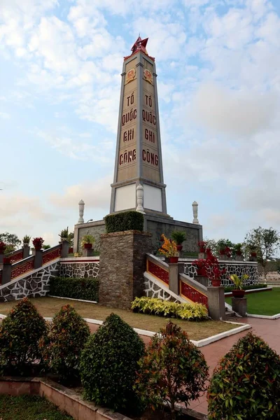 Hoi Vietnam Februari 2020 Zicht Herdenkingsmonoliet Gelegen Tuinen Van Het — Stockfoto