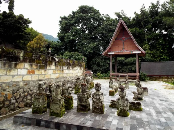 2018 Pulau Samosir Lake Toba Sumatra January 2018 Ancient Stone — 스톡 사진