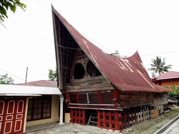 Pulau Samosir Lake Toba Sumatra Indonésia Janeiro 2018 Casa Madeira — Fotografia de Stock