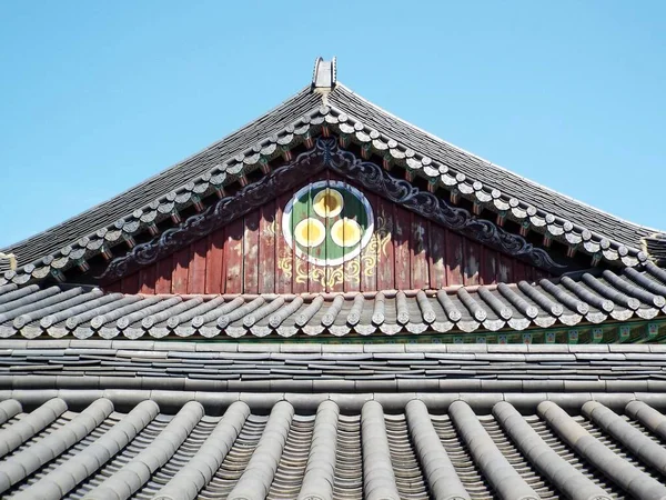 Beomeosa Busan South Korea August 2017 Decoration Roof Temple Beomeosa — Stock Photo, Image
