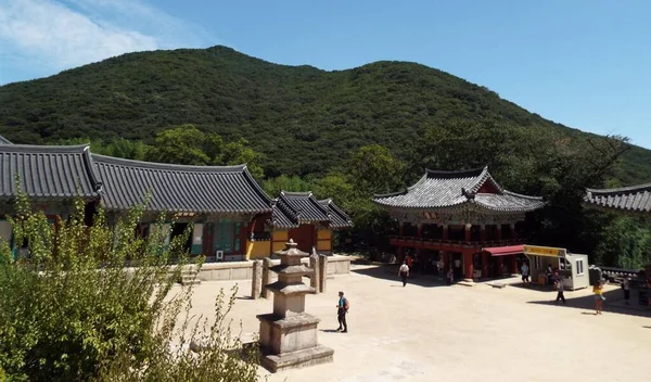 Beomeosa Busan Jižní Korea Srpna 2017 Centrální Náměstí Buddhistických Chrámů — Stock fotografie