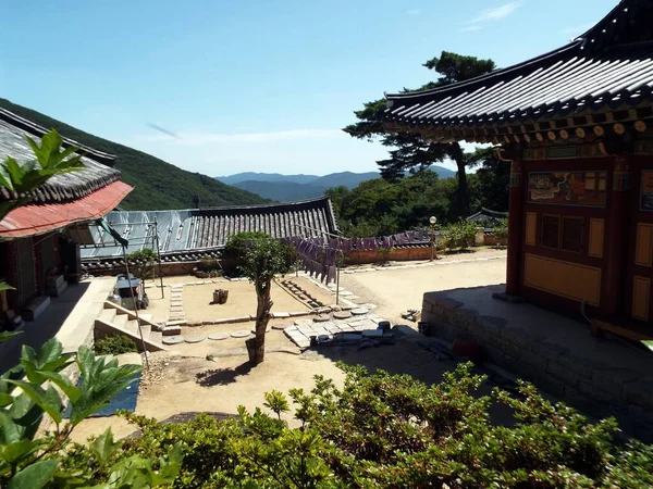 Беомега Пусан Южная Корея Августа 2017 Года Двор Комплекса Буддистских — стоковое фото