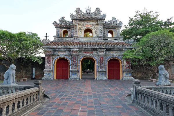 Hue Vietnam Juillet 2020 Pont Accès Porte Est Citadelle Hue — Photo