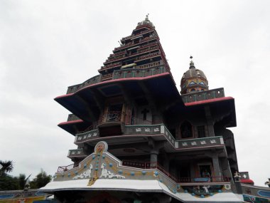 Medan, Sumatra, Endonezya, 9 Ocak 2018: Graha Maria Annai Velangkanni Kilisesi. Indomogul tarzı kilise, Sağlık Bakanımız Medan 'a adanmıştır. Endonezya.