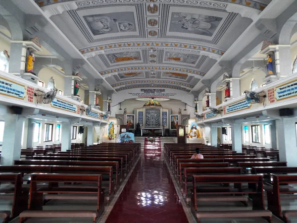 Medan Sumatra Indonesia Januari 2018 Kapel Utama Gereja Graha Maria — Stok Foto