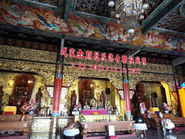 Penang Malaisie Novembre 2017 Décoration Colorée Des Autels Temple Kek — Photo