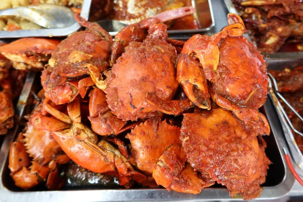 Georgetown Penang Malaysia January 2020 Crabs Sauce Presured Food Outches — 스톡 사진