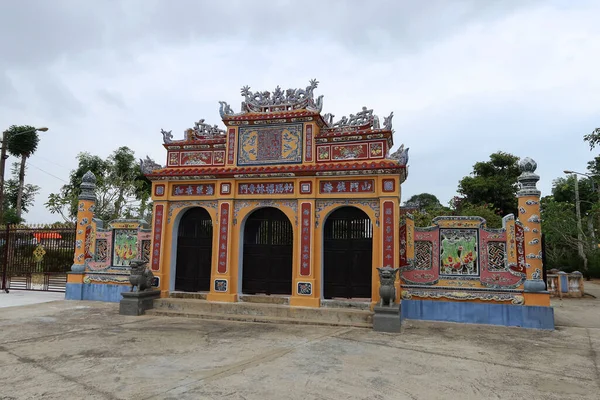 Hoi Vietnã Fevereiro 2020 Portão Entrada Principal Templo Chua Phuoc — Fotografia de Stock