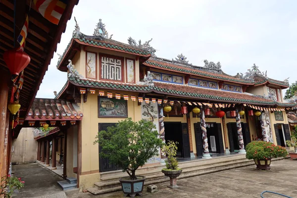 Hoi Vietnã Fevereiro 2020 Fachada Principal Colorido Templo Chua Phuoc — Fotografia de Stock