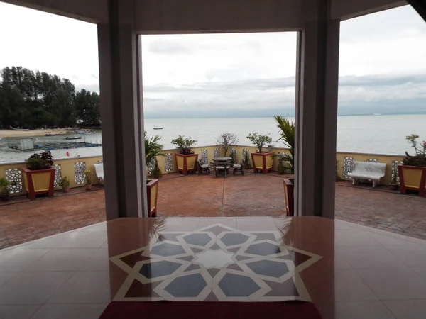 Penang Malaysia 2017 Sea View Back Door Tanjung Bungah Floating — 스톡 사진