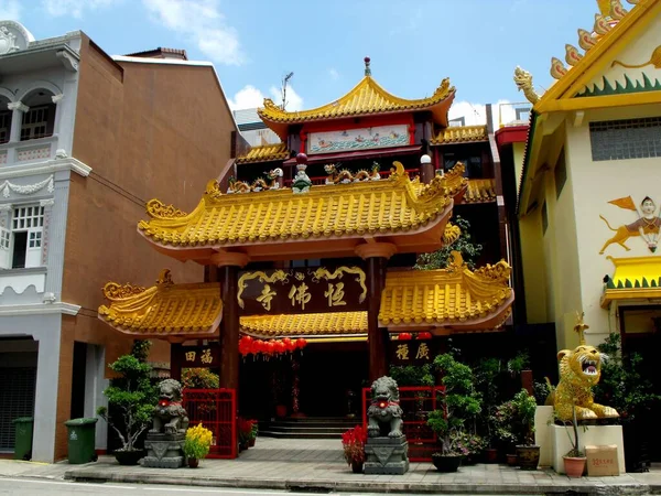 Singapour Mars 2016 Temple Taoïste Singapour — Photo