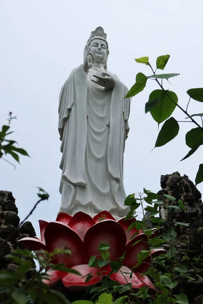 Hoi Vietnã Setembro 2020 Deusa Misericórdia Jardim Templo Tinh Ngoc — Fotografia de Stock