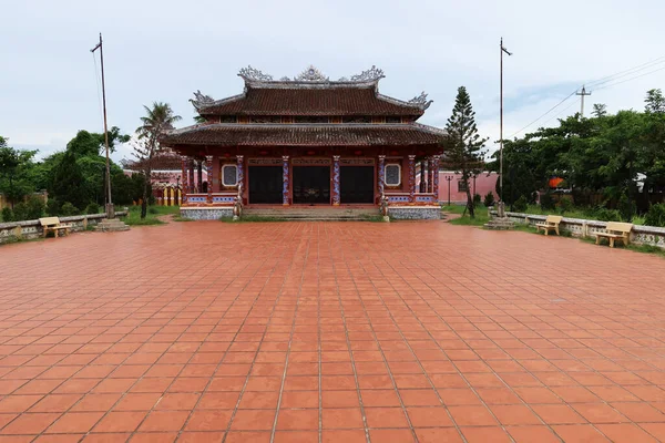 Hoi Vietnam Septiembre 2020 Patio Del Templo Van Mieu Confucius —  Fotos de Stock