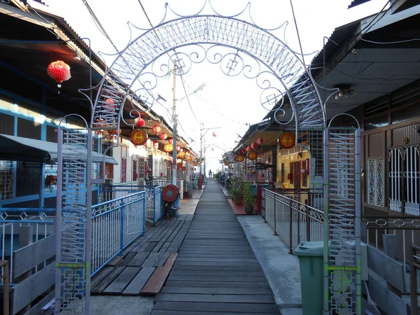 Georgetown Penang Malaysia November 2017 Bogen Einer Straße Von Tan — Stockfoto