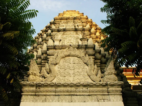 Bangkok Tailandia Enero 2016 Detalle Uno Los Mausoleos Familia Real —  Fotos de Stock