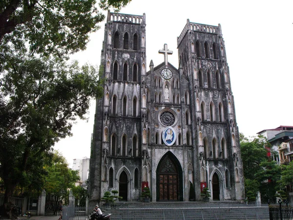 Hanoi Vietnam Juni 2016 Joseph Cathedral Byggd 1886 Nygotisk Stil — Stockfoto