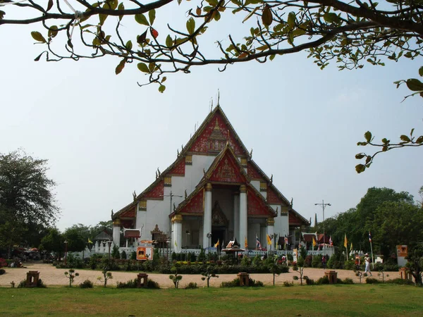 2013年1月24日 泰国Ayutthaya 暹罗王国前首都Ayutthaya遗址中的众多佛教寺庙之一 — 图库照片