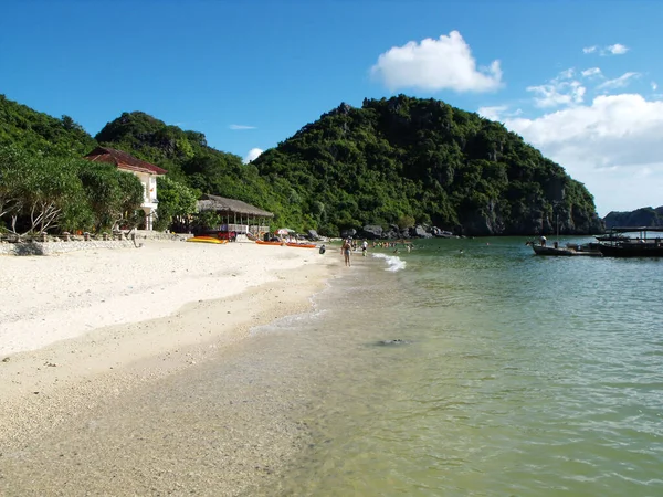 Baie Long Vietnam Juin 2016 Plage Monkey Island Dans Baie — Photo