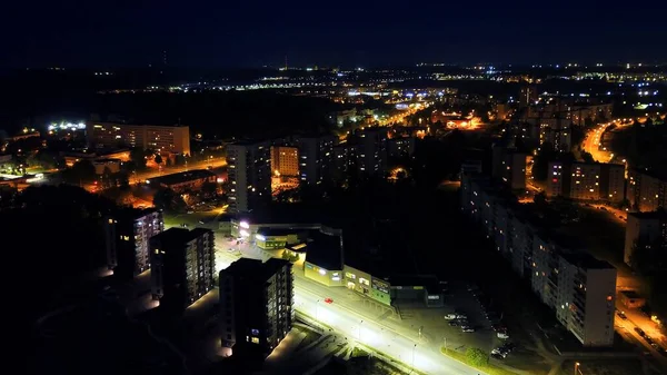 Vista Ciudad Por Noche — Foto de Stock