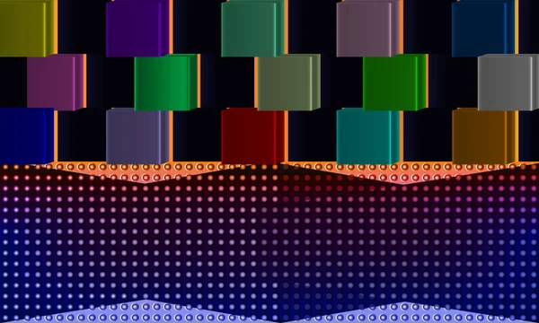 Grafika Wektorowa Ilustracja Prostokąta Kolorowe Wymiary Ładne Odbicie Światła Tle — Wektor stockowy