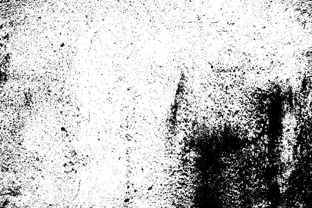 Black and white grunge. Distress overlay texture. Abstract surface dust and rough dirty wall background concept
