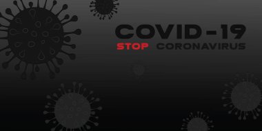 Coronavirus Covid-19 'u durdurun. Dünya salgını konsepti. Vektör illüstrasyonu.