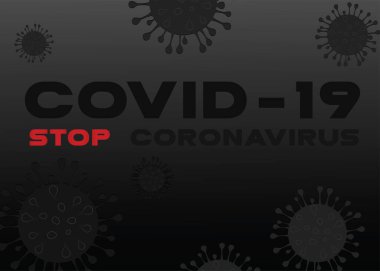 Coronavirus Covid-19 'u durdurun. Dünya salgını konsepti. Vektör illüstrasyonu.