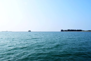 Güzel Manzara Dünya 'nın En Büyük Mercan Adası Saintmartin, Bangladeş