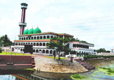 Kishorganj, Bangladeş, 15 / 09 / 2020, Bangladeş 'teki Kishorgonj Tarihi Pagla Camii