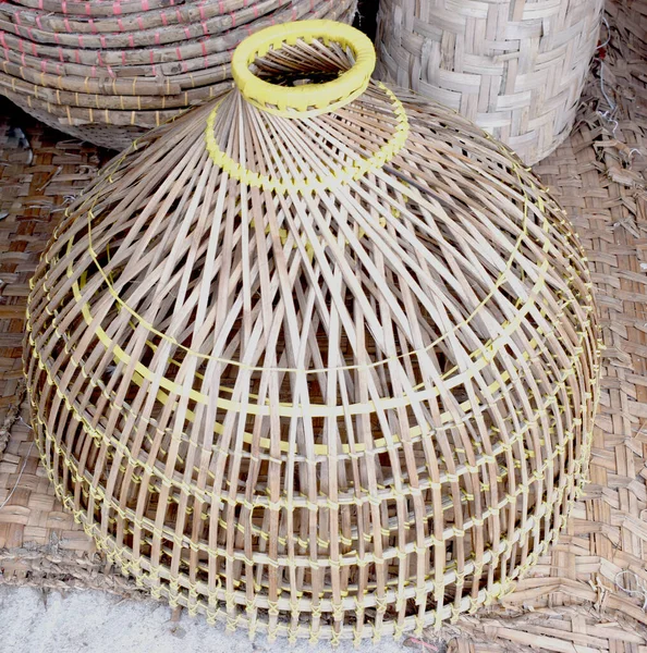 Equipamento Pesca Handmade Bamboo — Fotografia de Stock