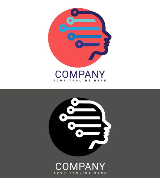 İnsan Görme Logosu Şablonu Tasarımı