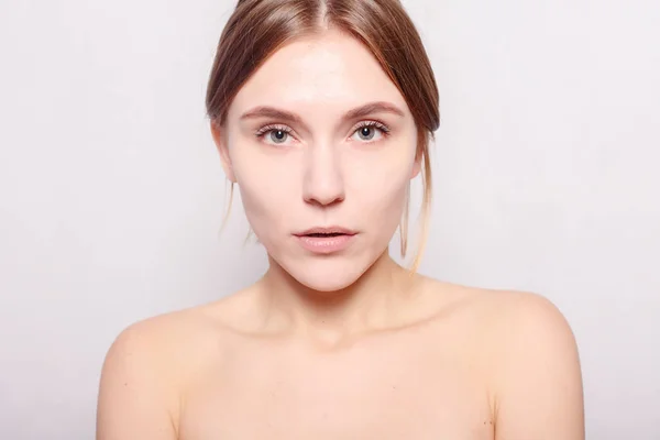 Beauté Soins Peau Concept Personnes Spa Femme Belle Fille Après — Photo