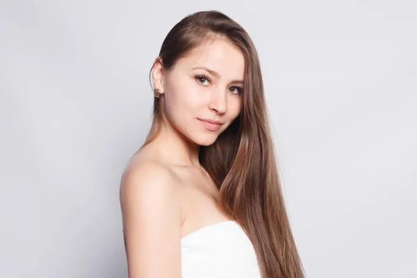 Schoonheid Huidverzorging Concept Spa Vrouw Mensen Mooi Meisje Bad Haar — Stockfoto