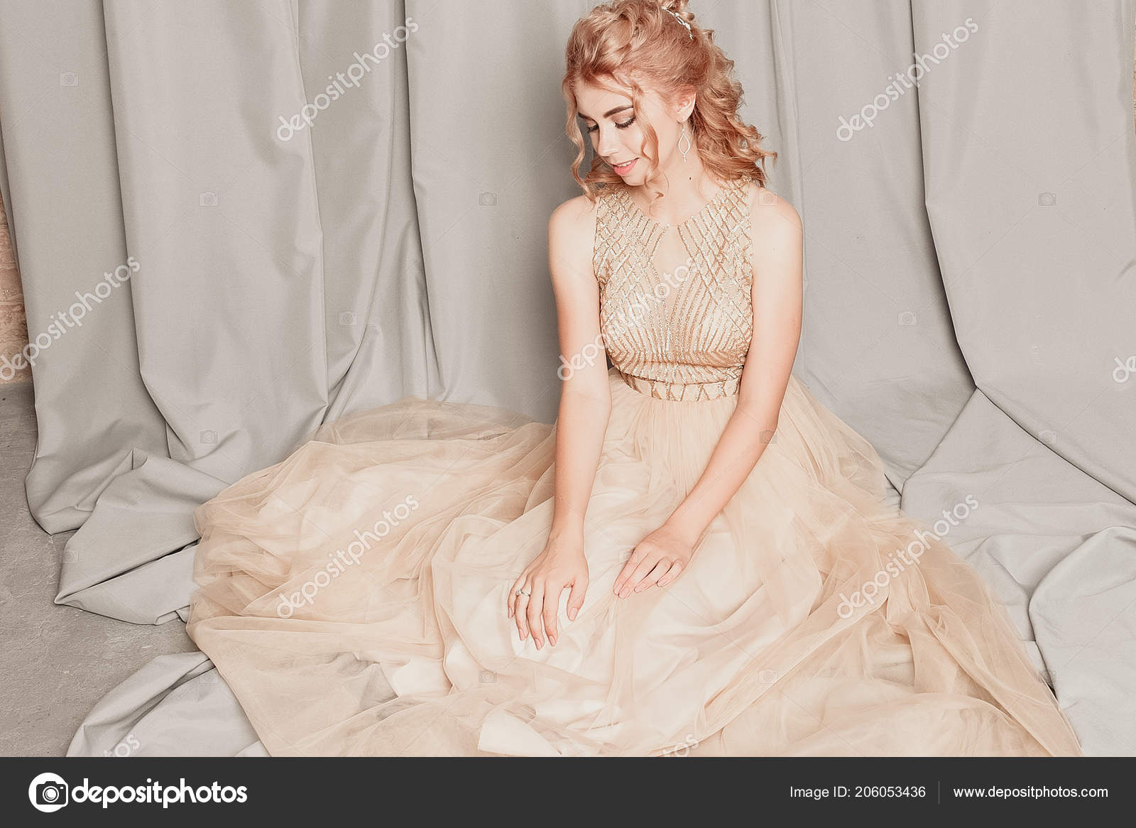 flowing silk dress