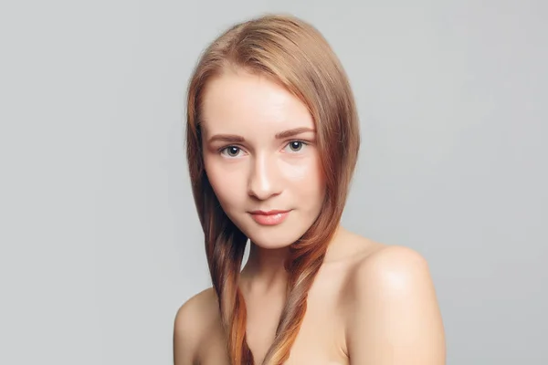 Het Gezicht Van Vrouw Van Schoonheid Portret Mooie Spa Model — Stockfoto