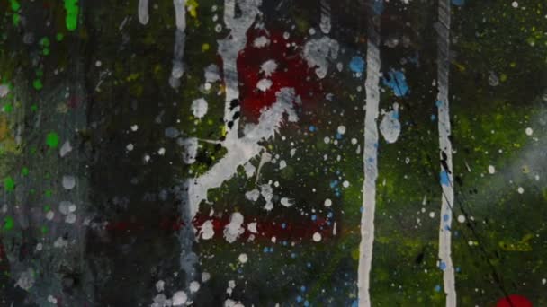 Peinture Abstraite Teinture Bois Fond Vidéo Contexte Résumé Les Lettres — Video