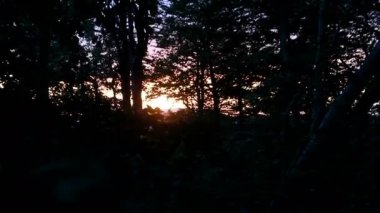 Sunset Timelapse, Dramatik Günbatımı Manzarası, Dağlarda Gün Doğumu Doğumu Doğaya Bakış