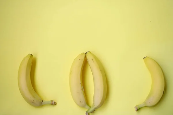 Fresh Banana Yellow Background Seamless Pattern Bananas Tropical Abstract Background — Stock Photo, Image