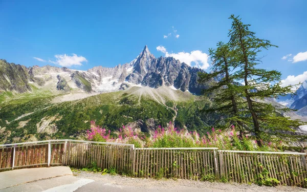 Cestování do krásné francouzské Alpy v létě — Stock fotografie