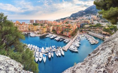 Lüks Monaco-Ville liman, Monako, Cote dazur